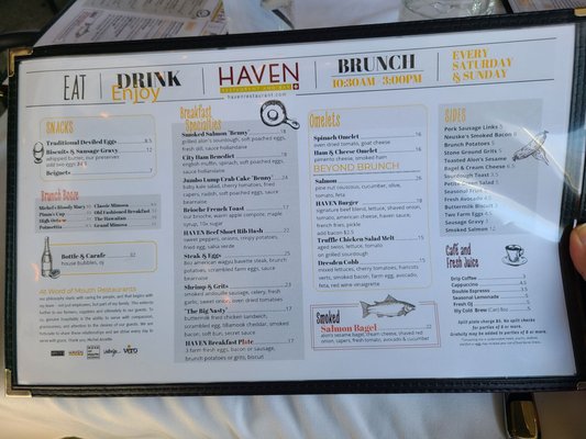 Menu photo 3 Haven Restaurant and Bar Atlanta, GA