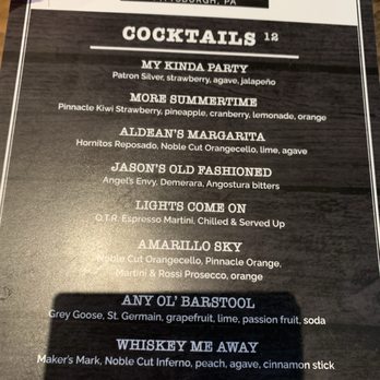 Jason Aldean’s - Drink menu - Sports Bars Near Me - Pittsburgh, Pennsylvania Jason Aldean’s - Drink menu - Sports Bars Near Me - Pittsburgh, Pennsylvania