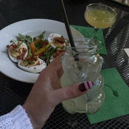 Deviled eggs. Skin contact. Junebug.