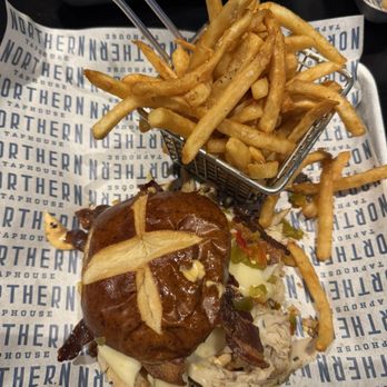 Northern Taphouse - Pretzel Turkey Sandwich. - Burgers Near Me - Lakeville, Minnesota Northern Taphouse - Pretzel Turkey Sandwich. - Burgers Near Me - Lakeville, Minnesota