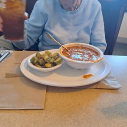 Brunswick Stew and fried okra Brunswick Stew and fried okra