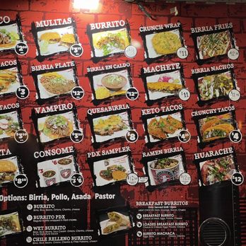 Birrieria PDX - Menu - Tacos Near Me - Portland, Oregon