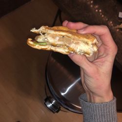 Dairy Queen Store - Dairy Queen Mankato's very undercooked chicken sandwich.