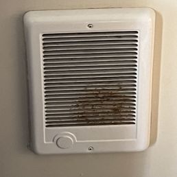 Room heater with dirt evident Room heater with dirt evident