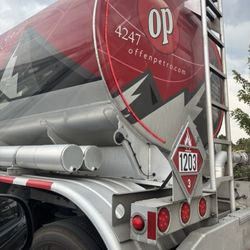 Gas truck refueling pumps