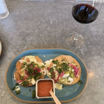 Valley Goat - Halibut Tostadas (Spiced Fish Tostadas) - New American Near Me - Sunnyvale, California