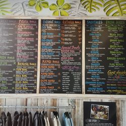 Playa Bowls - Menu