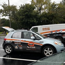 Pop-A-Lock - Rainy day, but that did not slow them down.