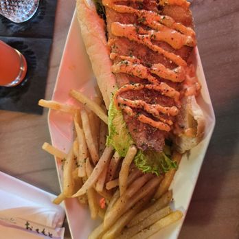Sun Chong - Red Fish Pobo with fries.. - Korean Near Me - New Orleans, Louisiana
