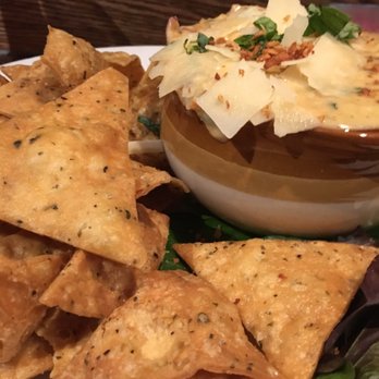 Leftovers Cafe - Warm Lump Crab Cheese Dip with the most deliciously fried chips - Seafood Near Me - Jupiter, Florida Leftovers Cafe - Warm Lump Crab Cheese Dip with the most deliciously fried chips - Seafood Near Me - Jupiter, Florida