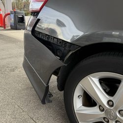 Kaady Car Wash - Torn off side bumper