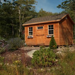Hill View Mini Barns - Classic storage building with premiere customer landscaping!