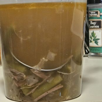 Full Rack Barbecue - Green beans in water topped with grease. - Food Trucks Near Me - St. Clair Shores, Michigan