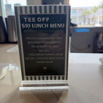 Tee Off at The Wharf - Lunch menu specials - Wine Bars Near Me - Orange Beach, Alabama