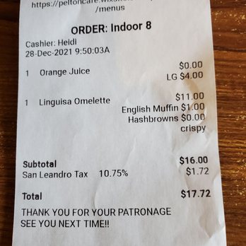 Pelton Cafe - Breakfast total - Breakfast & Brunch Near Me - San Leandro, California