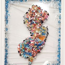 Jersey Shore Paint Party - Make any design in our Epoxy Resin workshops. Includes framed glass and everything you need to make your design.