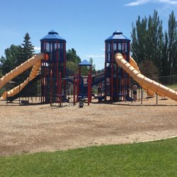Centennial Park - Great stop on our road trip thru Wyoming. Shade and an epic playground.