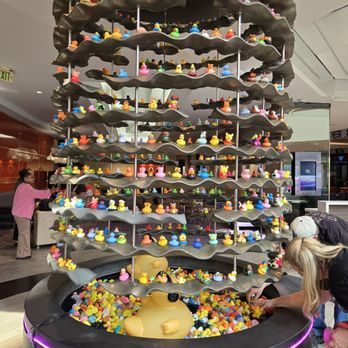 Hilton Long Beach - The lobby fountain with the rubber ducks - Hotels Near Me - Long Beach, California
