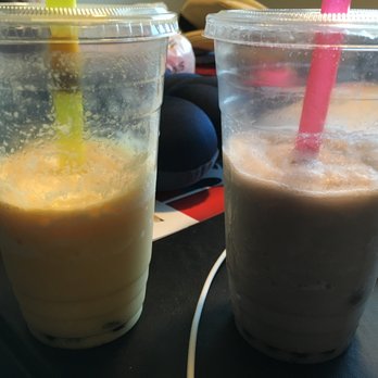 New York Teriyaki - Mango boba on left, taro on right - Japanese Near Me - Union Gap, Washington New York Teriyaki - Mango boba on left, taro on right - Japanese Near Me - Union Gap, Washington