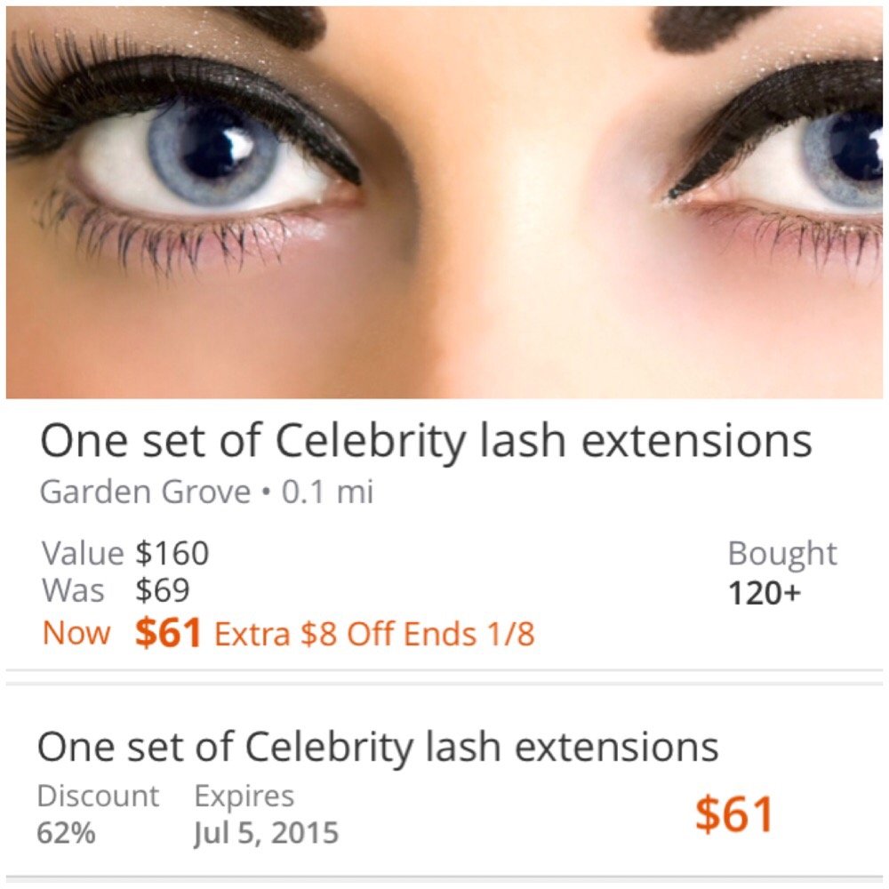 Beyond Beauty Lashes - That's the groupon deal I purchased. $61 for the 1st timer. Then expect to get charge $60+ even for refill - Eyelash Service Near Me - Westminster, California Beyond Beauty Lashes - That's the groupon deal I purchased. $61 for the 1st timer. Then expect to get charge $60+ even for refill - Eyelash Service Near Me - Westminster, California