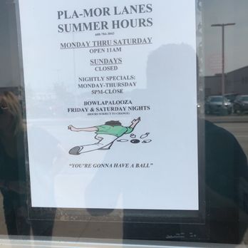 Pla-Mor Lanes and The Eleventh Frame Diner - a sign in a window - Bowling Near Me - La Crosse, Wisconsin Pla-Mor Lanes and The Eleventh Frame Diner - a sign in a window - Bowling Near Me - La Crosse, Wisconsin