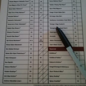Komé - Sushi menu... - Japanese Near Me - Austin, Texas