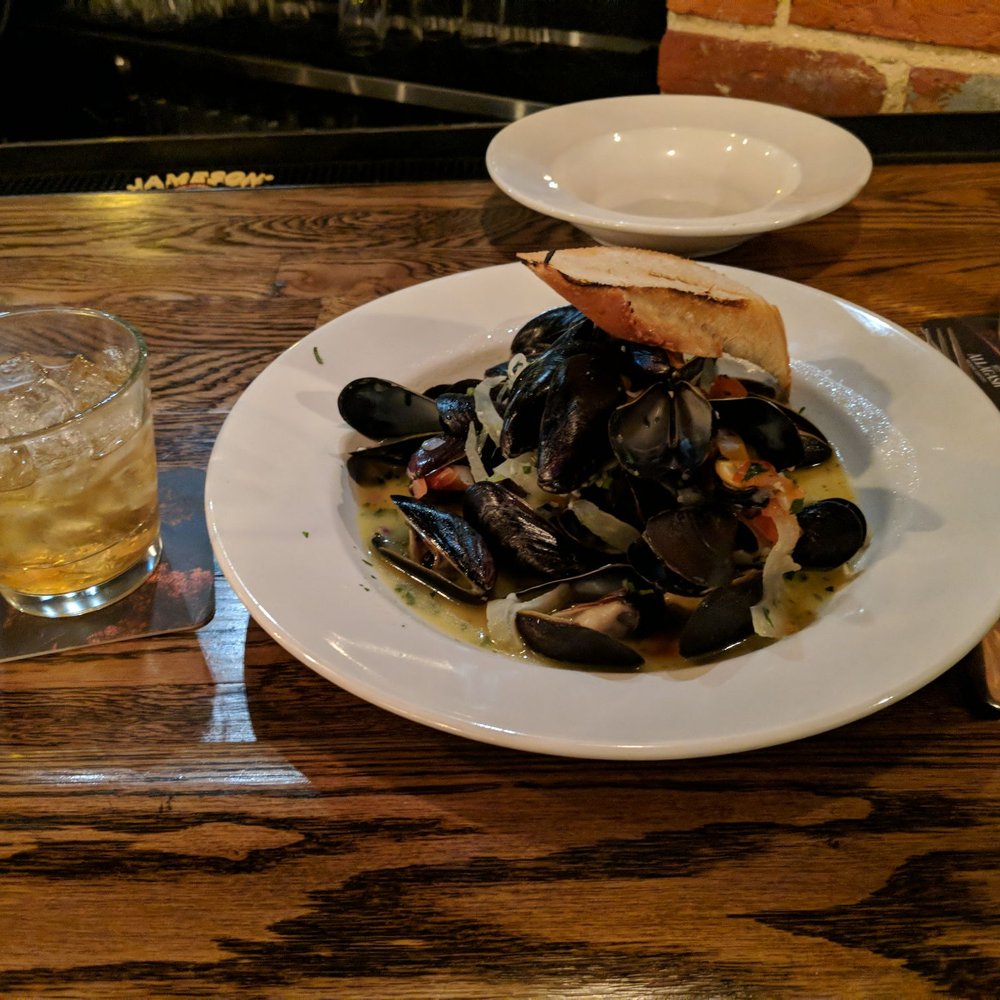 Moreland's Tavern - Mussels with old fashioned - American Near Me - Washington, DC, District of Columbia Moreland's Tavern - Mussels with old fashioned - American Near Me - Washington, DC, District of Columbia
