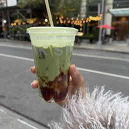 Strawberry Shortcake Matcha Latte Strawberry Shortcake Matcha Latte