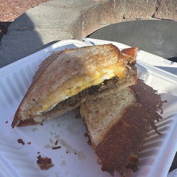 S & J Mobile Cafe - Breakfast Sandwich with sausage - Coffee & Tea Near Me - Williams, Arizona