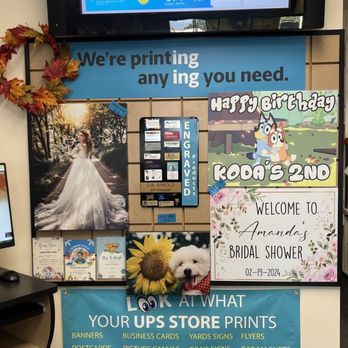 The UPS Store - Print wall area! - Mailbox Centers Near Me - Pomona, California