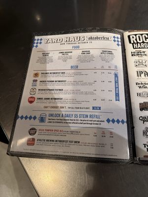 Menu photo 1 Yard House Rancho Cucamonga, CA Menu photo 1 Yard House Rancho Cucamonga, CA