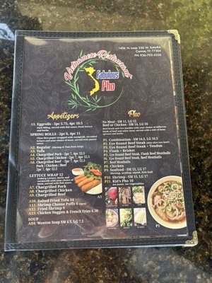 Menu photo 1 Fabulous Pho Conroe, TX Menu photo 1 Fabulous Pho Conroe, TX