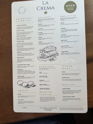 Menu photo 4 Cafe Le Creme Cudahy, WI