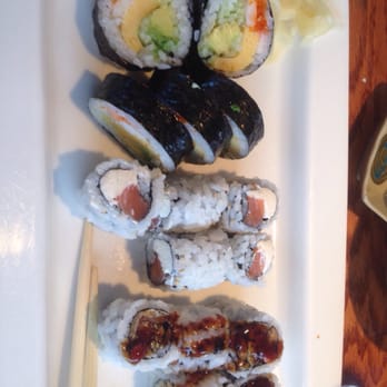 Koi Asian Cuisine - eastern roll, Philadelphia(with way too much cream cheese) and Alaska roll - Asian Fusion Near Me - Biddeford, Maine Koi Asian Cuisine - eastern roll, Philadelphia(with way too much cream cheese) and Alaska roll - Asian Fusion Near Me - Biddeford, Maine