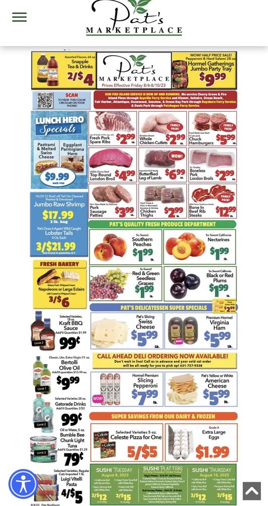 PAT’S MEAT FARMS Updated October 2024 18 Reviews 9 Hewitt Sq