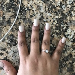 Georgia Nails - I asked the nail tech for them to be WIDE AND SQUARE. Lmao such a joke will never be back here. A waste of money