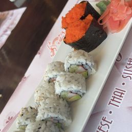 California Roll and Tobiko California Roll and Tobiko