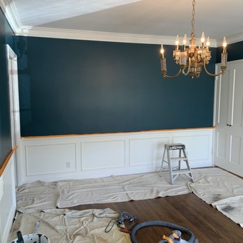 Extra Care Custom Painting - In progress - Dining room - Painters Near Me - Encino , California Extra Care Custom Painting - In progress - Dining room - Painters Near Me - Encino , California