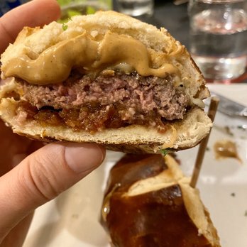 Obed & Isaac's Microbrewery and Eatery - Peanut butter and bacon jam burger. - American Near Me - Springfield, Illinois Obed & Isaac's Microbrewery and Eatery - Peanut butter and bacon jam burger. - American Near Me - Springfield, Illinois