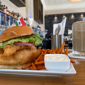 Square Burger - a plate of food and a drink - Burgers Near Me - McKinney, Texas Square Burger - a plate of food and a drink - Burgers Near Me - McKinney, Texas