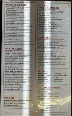 Menu photo 1 Jake's Cafe Broken Arrow, OK