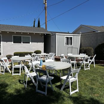XLNT Party Rentals - 7 round tables and chairs - Party Equipment Rentals Near Me XLNT Party Rentals - 7 round tables and chairs - Party Equipment Rentals Near Me