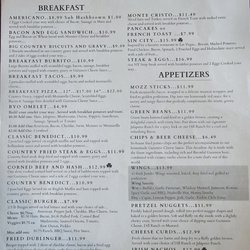 Belfast Station - Breakfast menu as of 6/23/2024