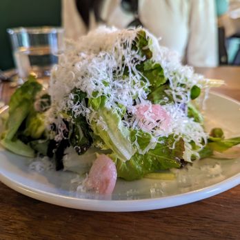 Tesoro - Local Lettuces. $13. Olive oil vinaigrette, shallot, Grana Padano. - Italian Near Me - Carrboro, North Carolina