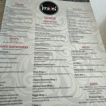 Krave - Lunch menu - New American Near Me - Lapeer, Michigan Krave - Lunch menu - New American Near Me - Lapeer, Michigan