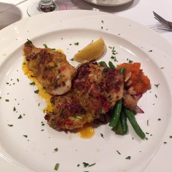 Post Oak Grill - crab crusted flounder filet - New American Near Me - Houston, Texas