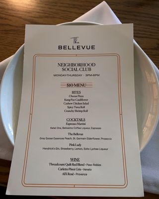 Menu photo 7 The Bellevue Chicago Chicago, IL Menu photo 7 The Bellevue Chicago Chicago, IL