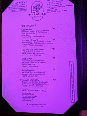 Menu photo 4 Marigold Denver, CO