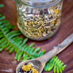 Homegrown herbal teas