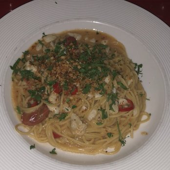 Peaches Grand - Blue crab spaghetti.... butter garlic based and really great - Seafood Near Me - Brooklyn, New York